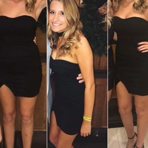 black cocktail dress